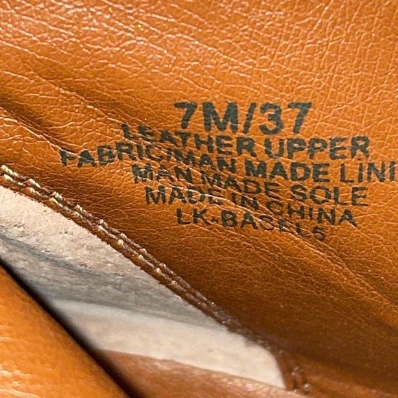 Lucky BRAND Womens Basel 5 Red Oak Embroidered Floral  Size 7m - Picture 8 of 10